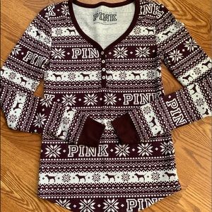 Victoria’s Secret PINK Henley NEVER WORN M SHIRT